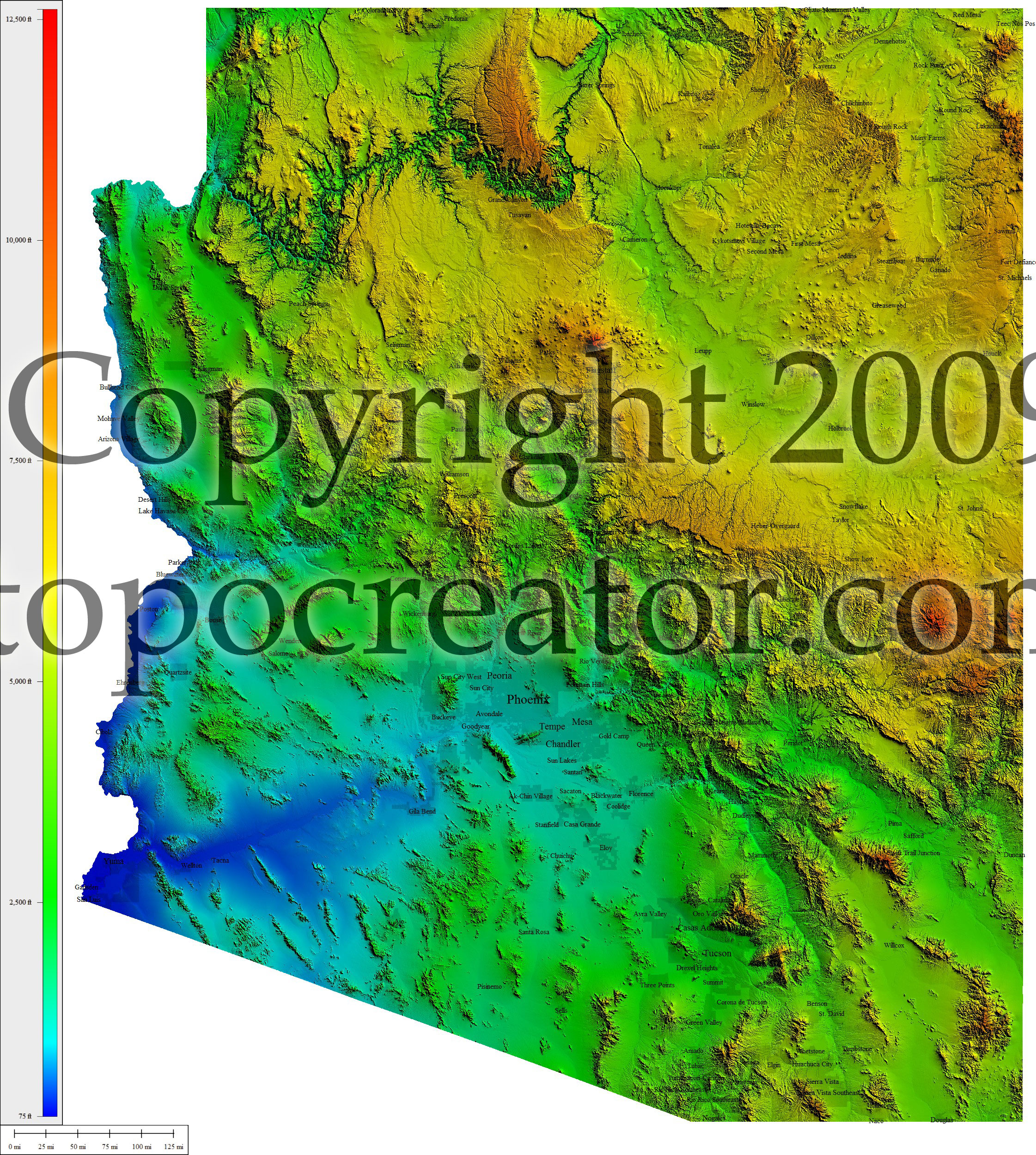 Topocreator Create And Print Your Own Color Shaded Relief